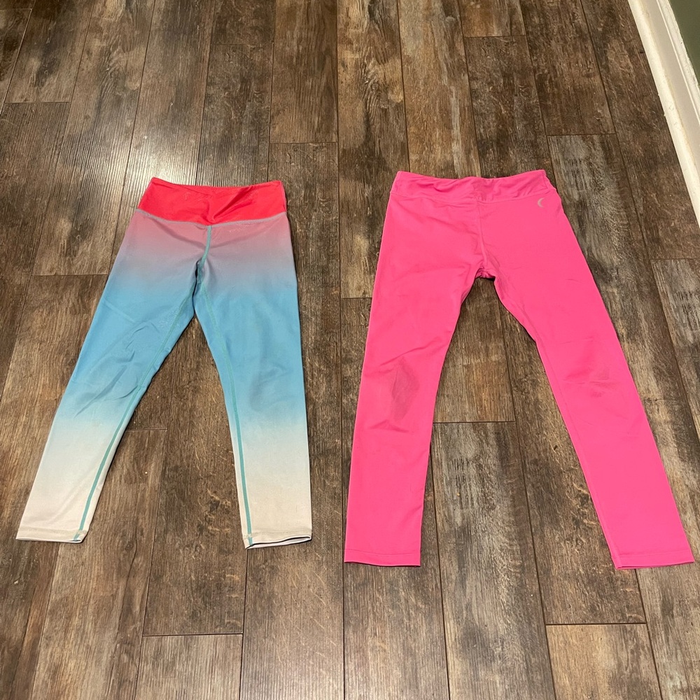 ZYIA Kids Blue Gradient and Pink Leggings